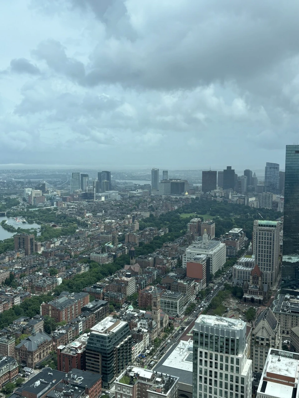 View Bostonから見たボストンのダウンタウンと港