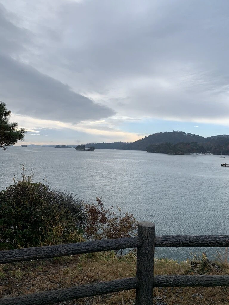 五大堂から見た松島湾と島々